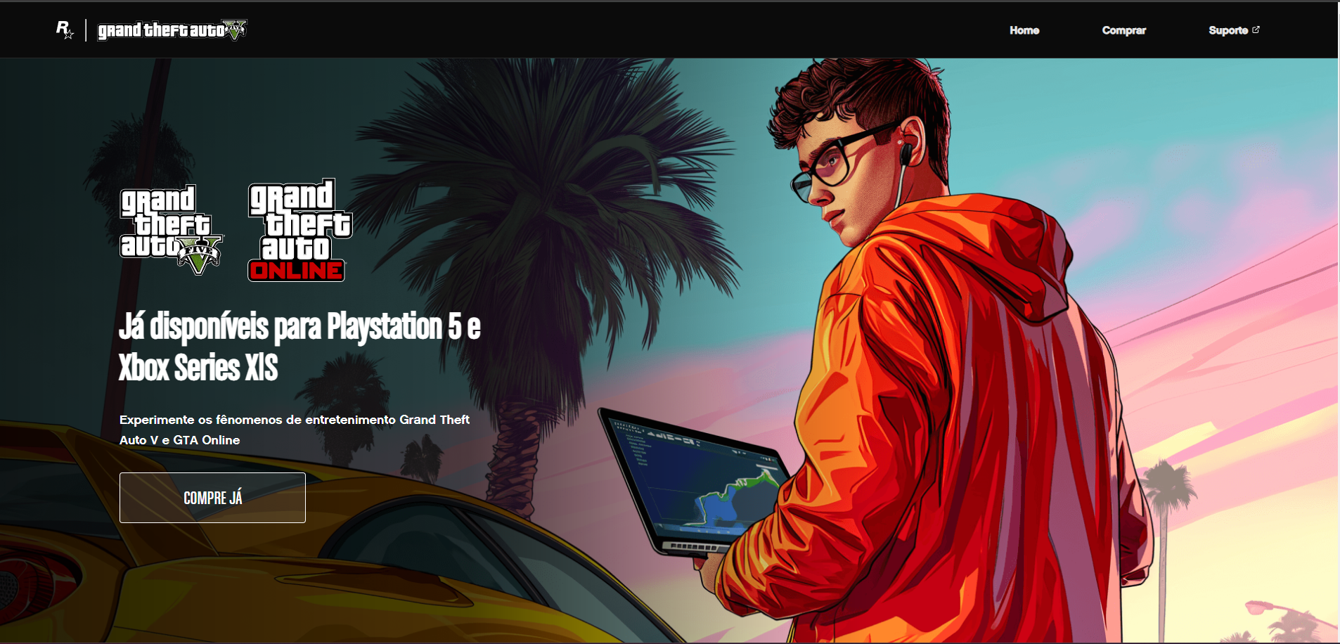 Landing Page GTA V